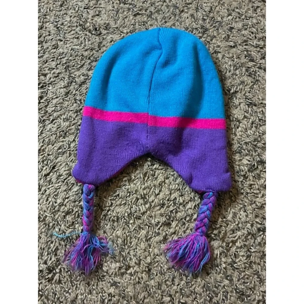 Shopkins Kooky Cookie Girls Beanie Hat Pink Blue Purple Fleece Lined 2017